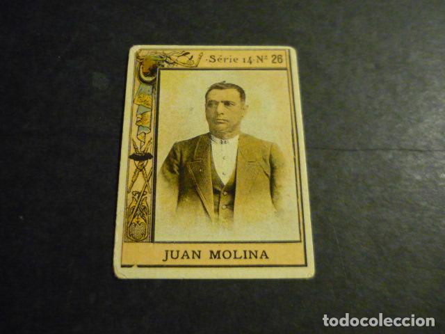 Collectable Antique Stickers: JUAN MOLINA TORERO ANTIGUO CROMO COLECCION CAJA DE CERILLAS