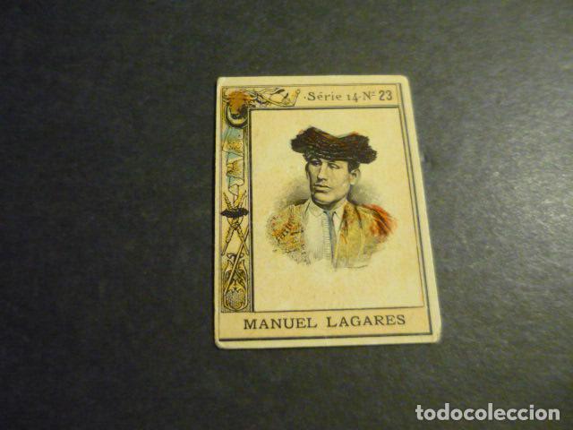 Sammeln alte Sammelbilder: MANUEL LAGARES TORERO ANTIGUO CROMO COLECCION CAJA DE CERILLAS