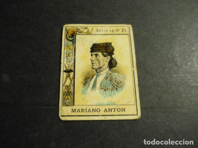 Coleccionismo Cromos antiguos: MARIANO ANTON TORERO ANTIGUO CROMO COLECCION CAJA DE CERILLAS