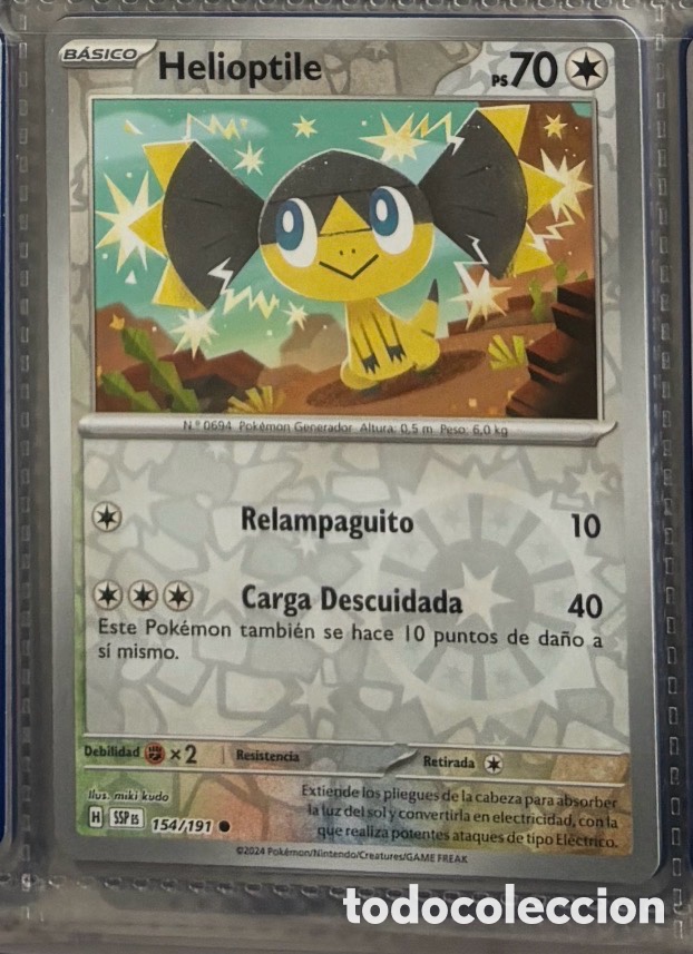 Collezionismo Figurine antiche: HELIOPTILE 154/191 Pokemon tcg reverse
