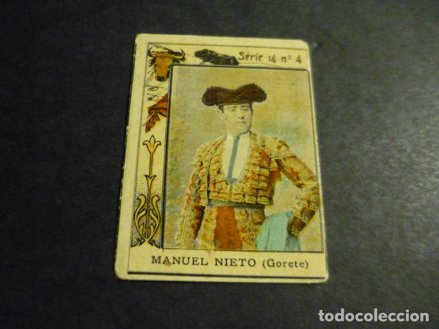 Sammeln alte Sammelbilder: MANUEL NIETO GORETE TORERO ANTIGUO CROMO COLECCION CAJA DE CERILLAS