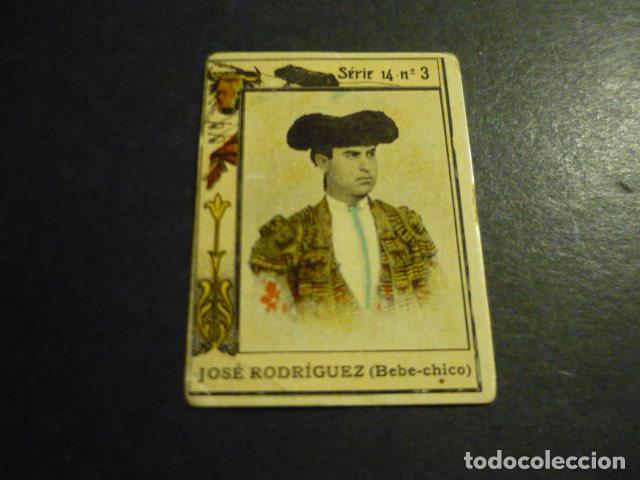 Coleccionismo Cromos antiguos: JOSE RODRIGUEZ BEBE CHICO TORERO ANTIGUO CROMO COLECCION CAJA DE CERILLAS