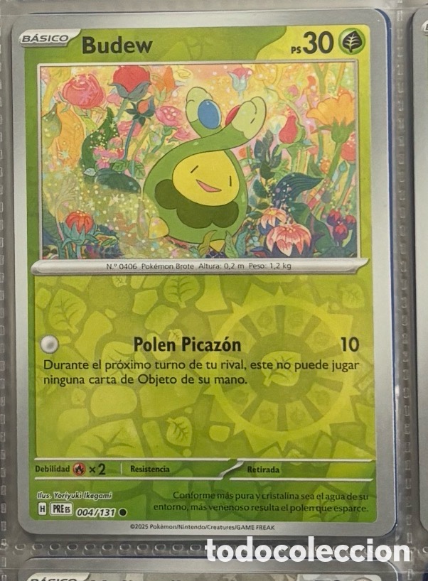 Coleccionismo Cromos antiguos: BUDEW 004/131 Pokemon tcg reverse