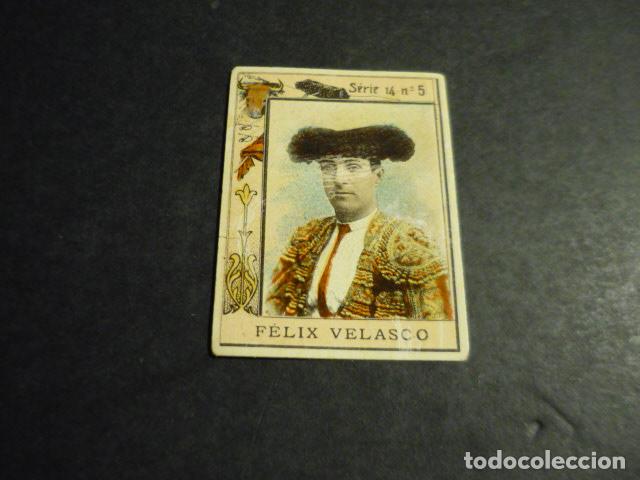 Sammeln alte Sammelbilder: FELIX VELASCO TORERO ANTIGUO CROMO COLECCION CAJA DE CERILLAS
