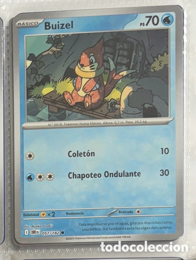 Coleccionismo Cromos antiguos: BUIZEL 057/182 Pokemon tcg reverse