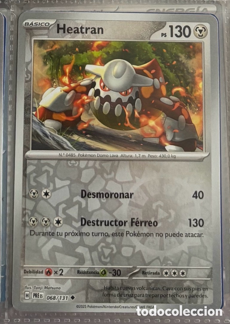 Coleccionismo Cromos antiguos: HEATRAN 068/131 Pokemon tcg reverse