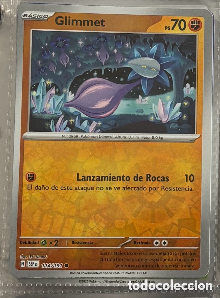 Coleccionismo Cromos antiguos: GLIMMET 114/191 Pokemon tcg reverse