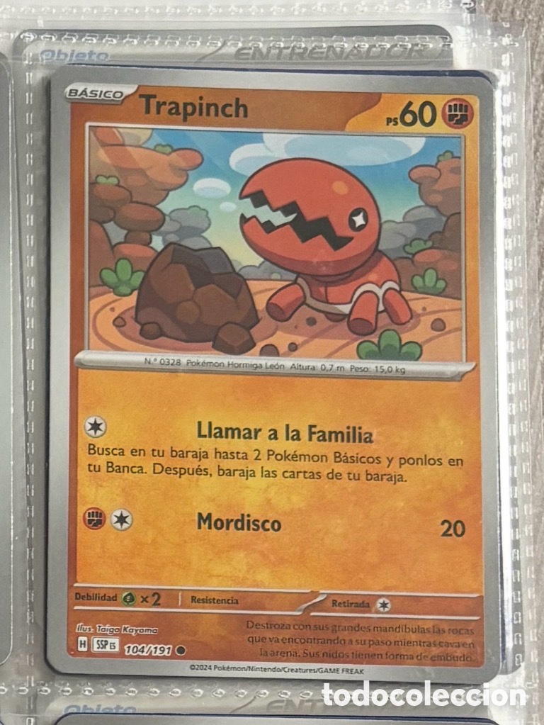 Coleccionismo Cromos antiguos: TRAPINCH 104/191 Pokemon tcg reverse