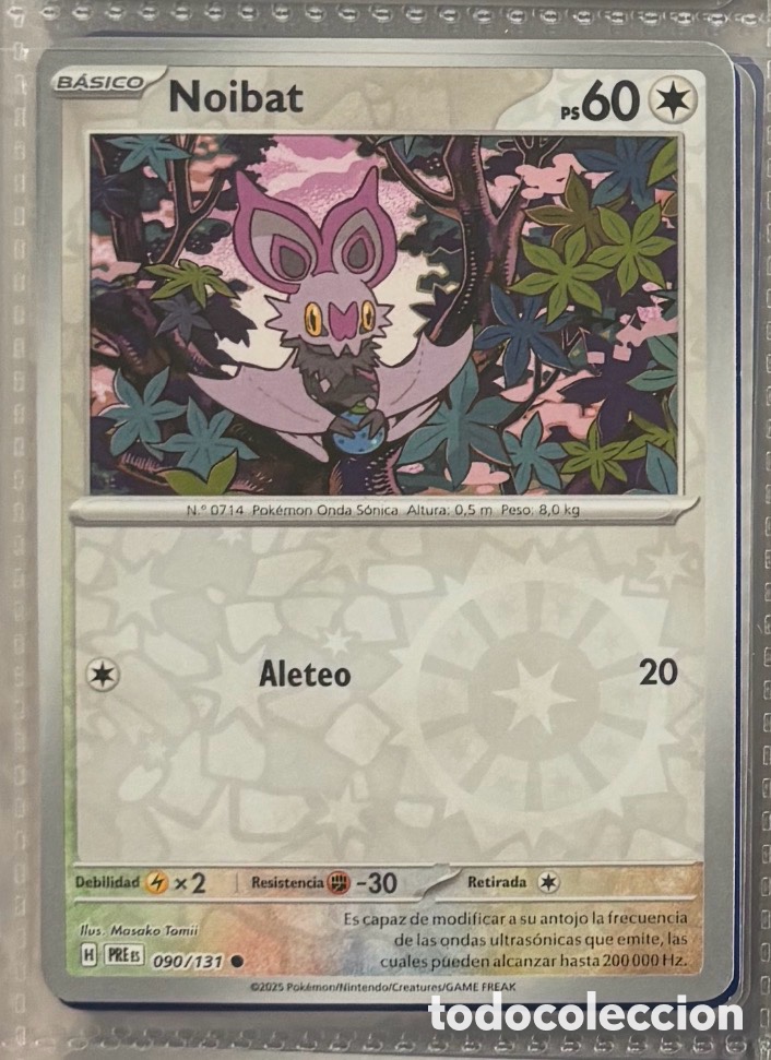 Coleccionismo Cromos antiguos: NOIBAT 090/131 Pokemon tcg reverse