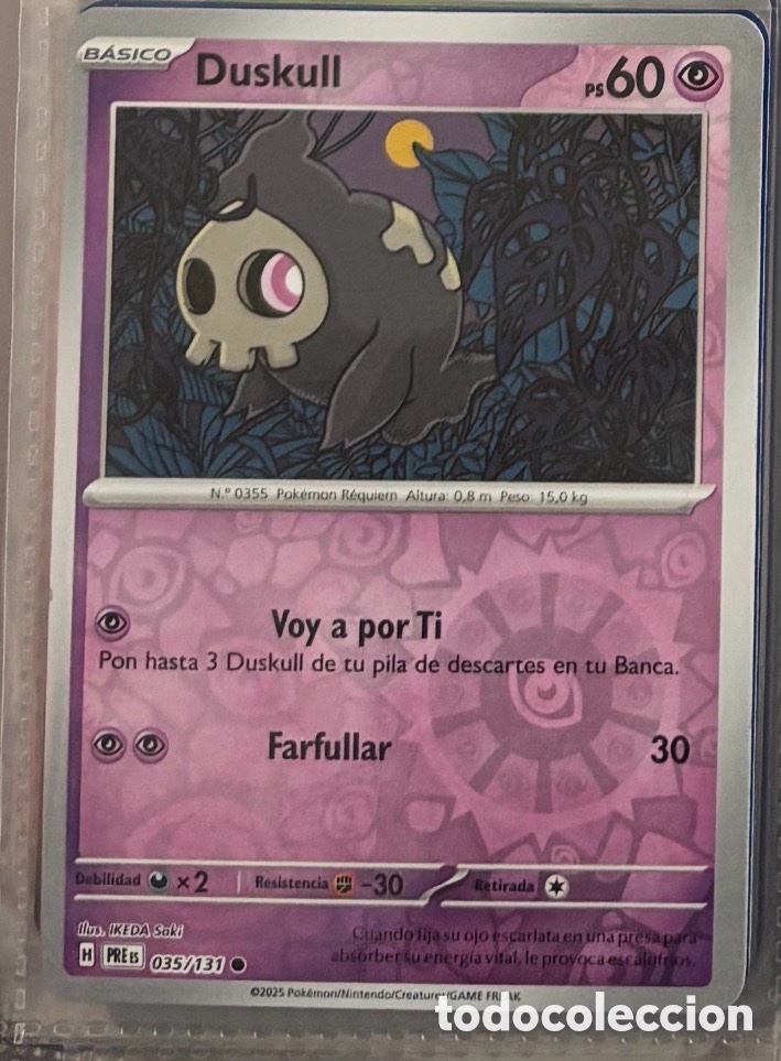 Coleccionismo Cromos antiguos: DUSKULL 035/131 Pokemon tcg reverse