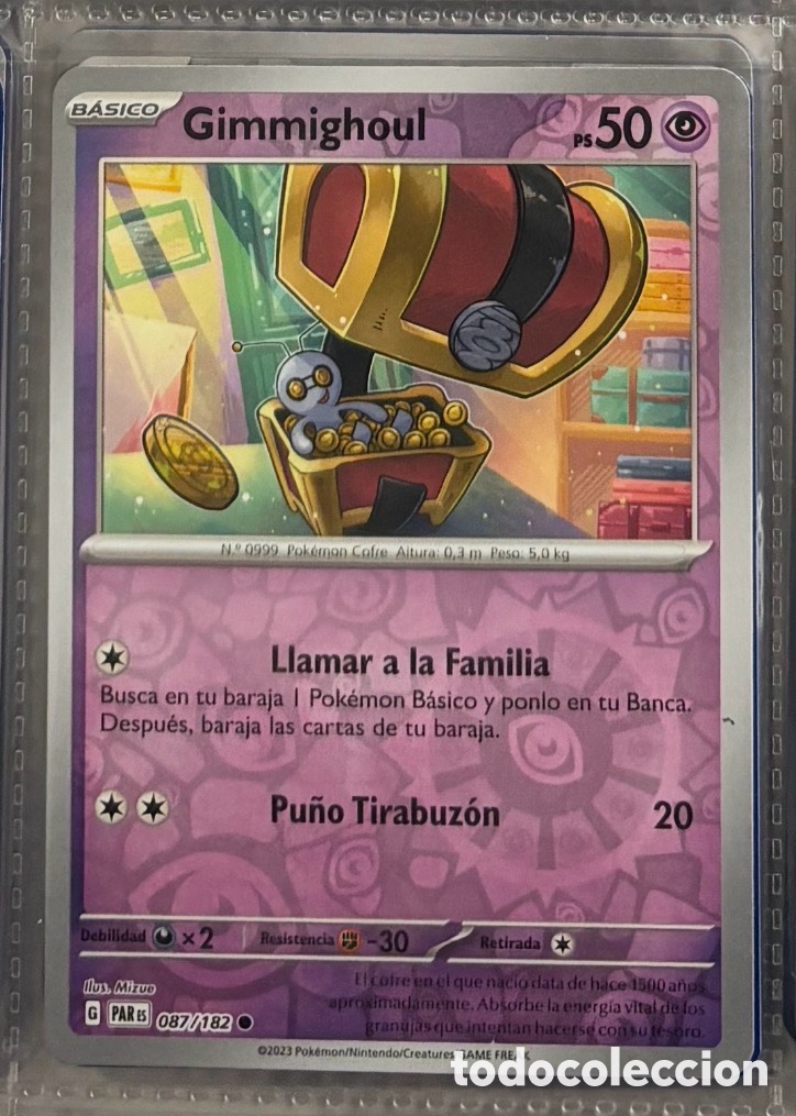Coleccionismo Cromos antiguos: GIMMIGHOUL 087/182 Pokemon tcg reverse