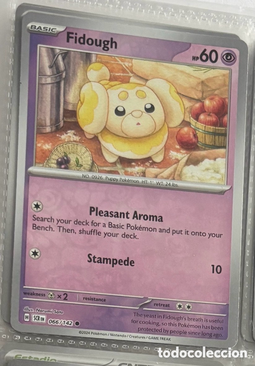 Coleccionismo Cromos antiguos: FIDOUGH 066/142 Pokemon tcg reverse