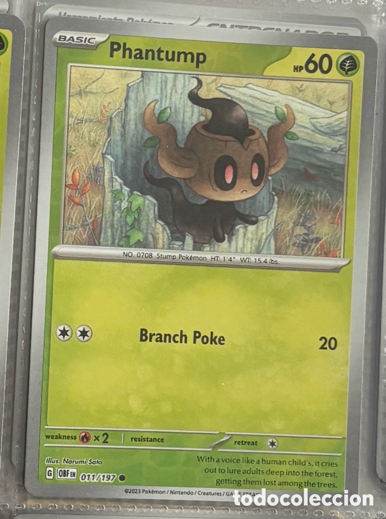 Coleccionismo Cromos antiguos: PHANTUMP 011/197 Pokemon tcg reverse