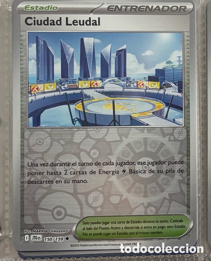 Coleccionismo Cromos antiguos: Ciudad leudal 150/159 Pokemon tcg reverse