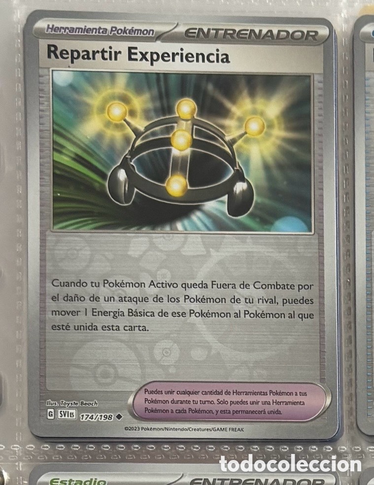 Coleccionismo Cromos antiguos: Repartir experiencia 174/198 Pokemon tcg reverse