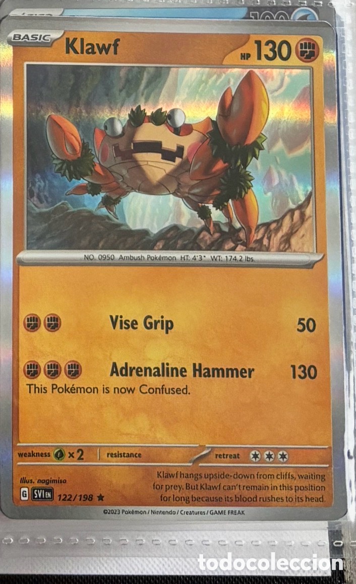 Coleccionismo Cromos antiguos: KLAWF 122/198 Pokemon tcg holo hologr&aacute;fica