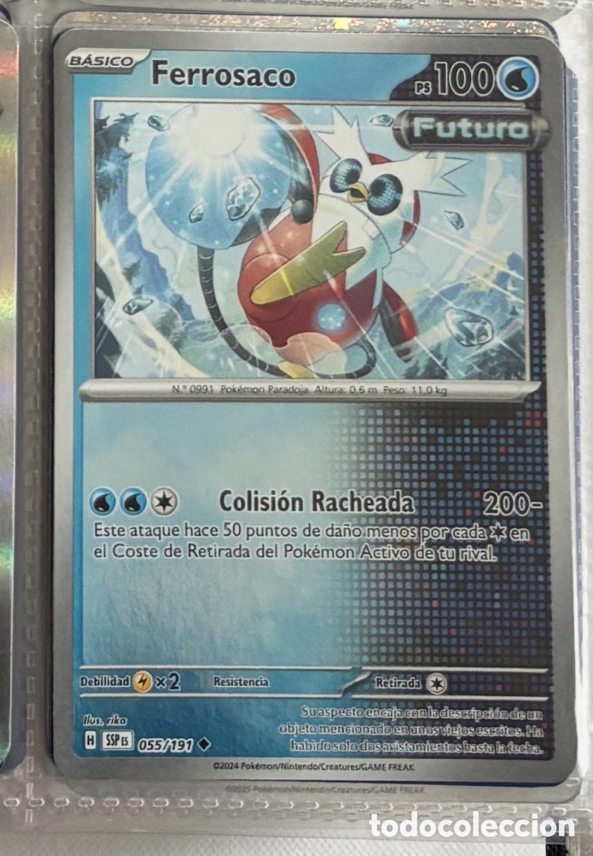 Coleccionismo Cromos antiguos: FERROSACO 055/191 Pokemon tcg holo hologr&aacute;fica