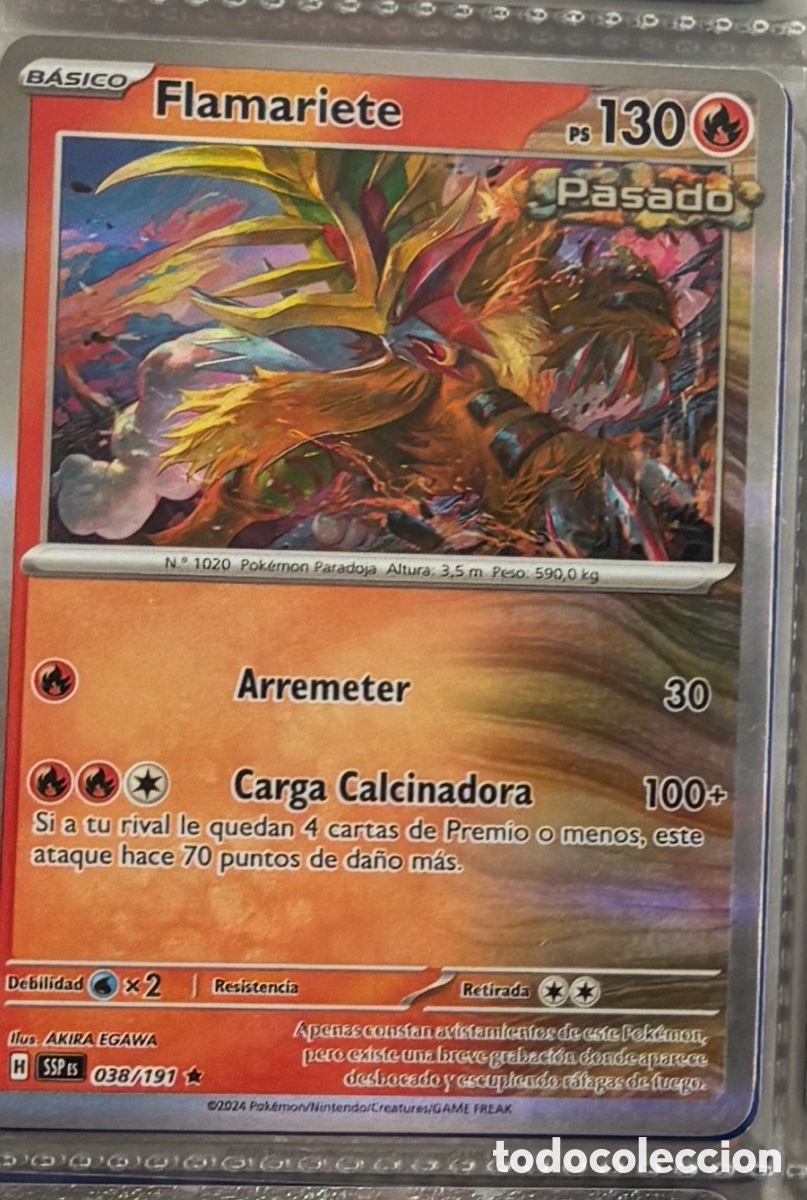 Coleccionismo Cromos antiguos: FLAMARIETE 038/191 tcg pokemon holo hologr&aacute;fica