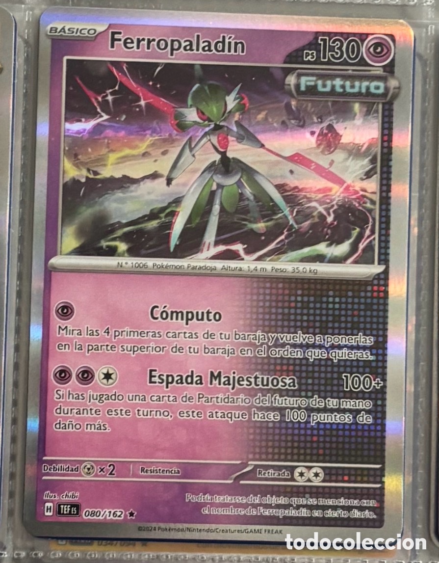 Coleccionismo Cromos antiguos: FERROPALADIN 080/162 tcg pokemon holo hologr&aacute;fica