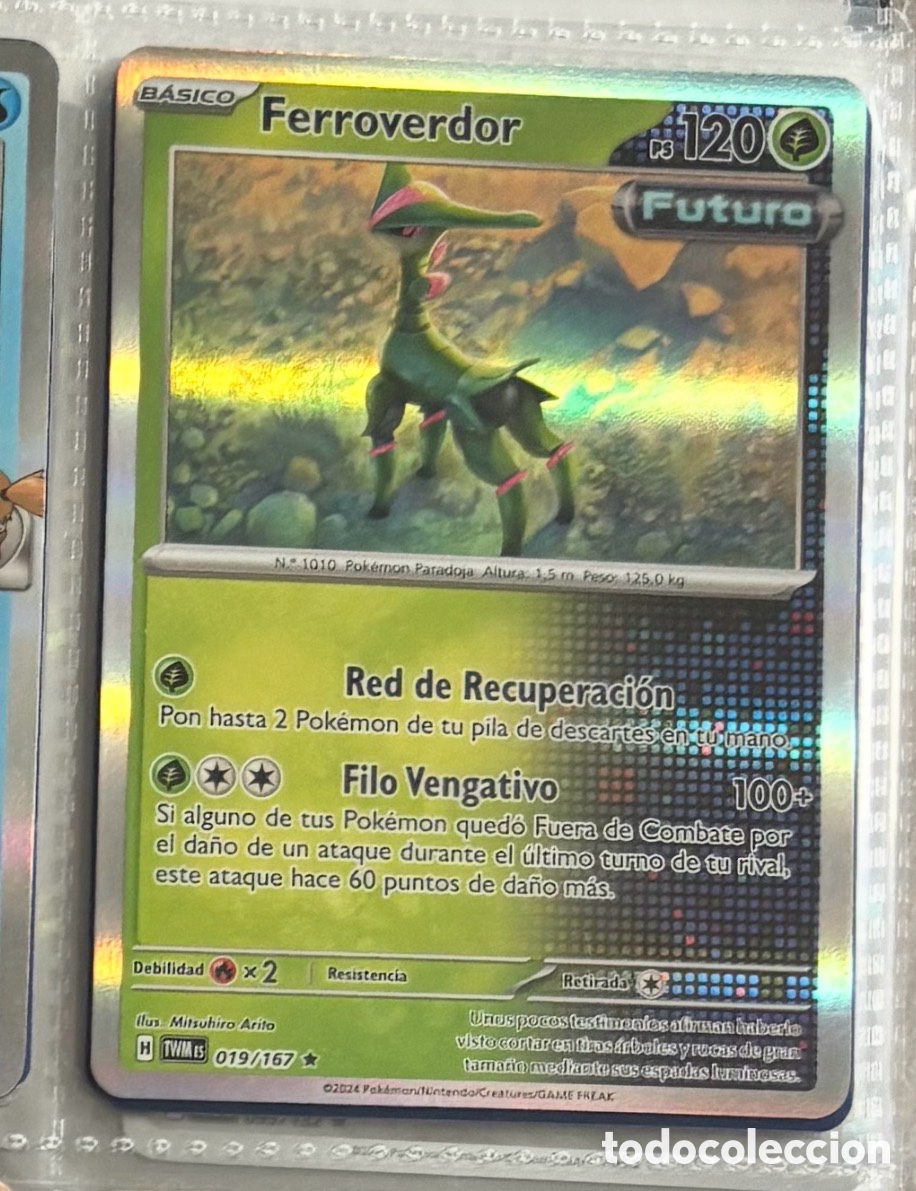 Coleccionismo Cromos antiguos: FERROVERDOR 019/167 tcg pokemon holo hologr&aacute;fica