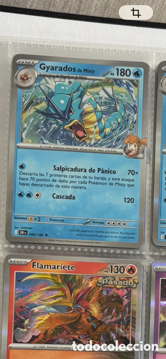 Coleccionismo Cromos antiguos: GYARADOS 049/182 tcg pokemon holo hologr&aacute;fica