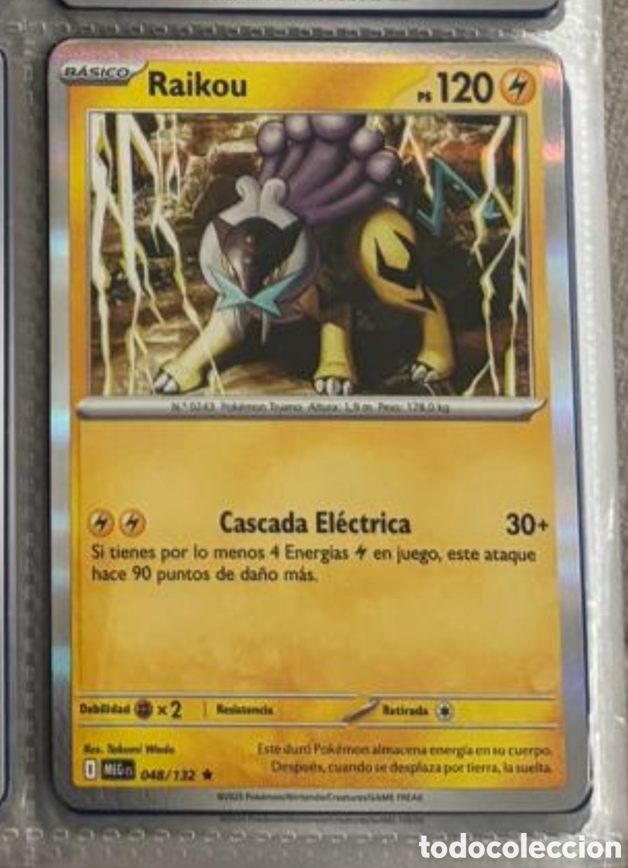 Coleccionismo Cromos antiguos: Pokemon pack legendario TCG RAIKOU 048/132