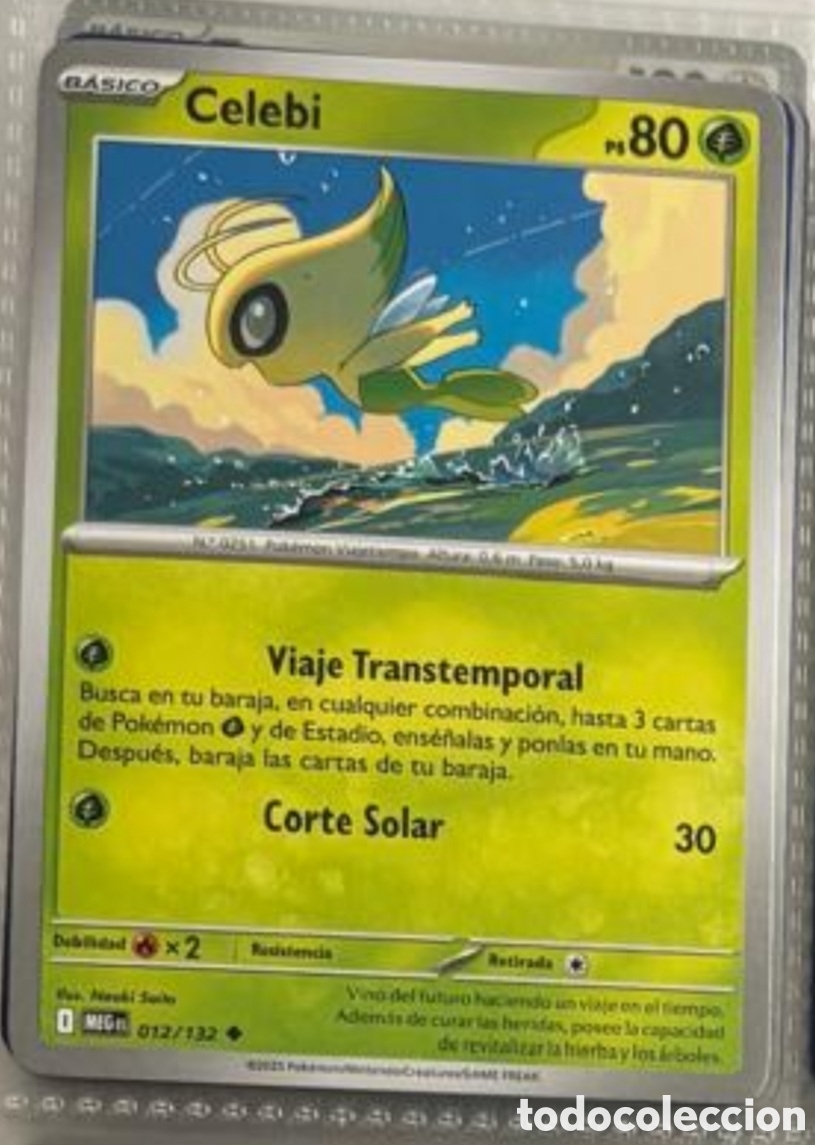 Coleccionismo Cromos antiguos: Pokemon pack legendario TCG CELEBI