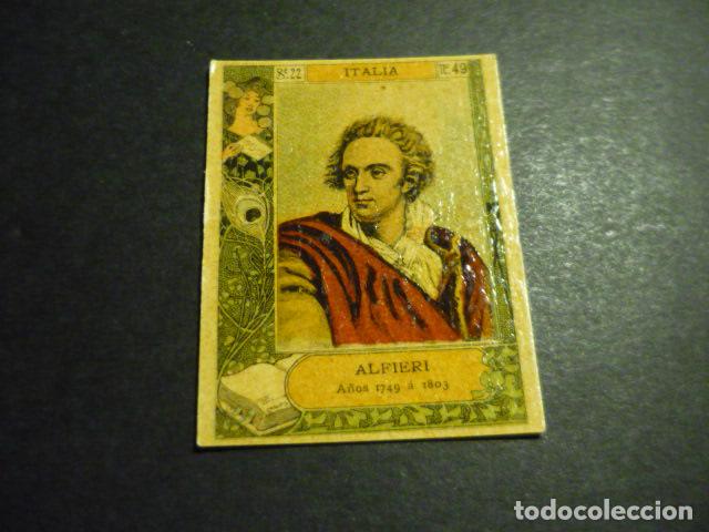Sammeln alte Sammelbilder: ALFIERI ESCRITOR ANTIGUO CROMO COLECCION CAJA DE CERILLAS