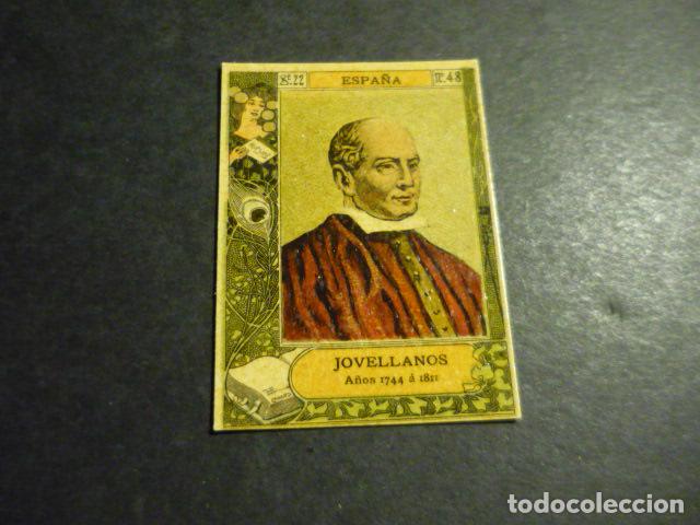 Sammeln alte Sammelbilder: JOVELLANOS ESCRITOR ANTIGUO CROMO COLECCION CAJA DE CERILLAS