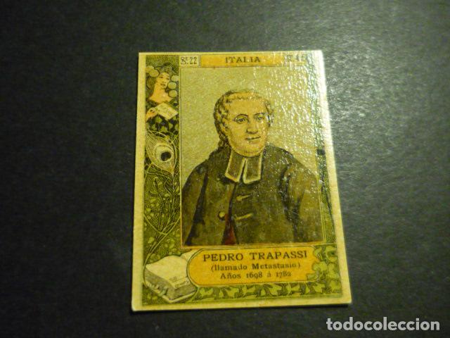 Sammeln alte Sammelbilder: PEDRO TRAPASSI ESCRITOR ANTIGUO CROMO COLECCION CAJA DE CERILLAS