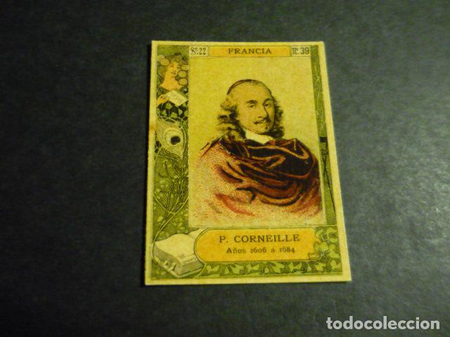 Sammeln alte Sammelbilder: P. CORNEILLE ESCRITOR ANTIGUO CROMO COLECCION CAJA DE CERILLAS