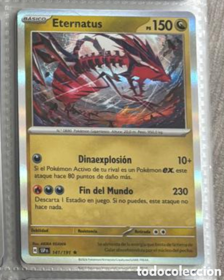 Coleccionismo Cromos antiguos: Pokemon pack legendario TCG ETERNATUS 147/191
