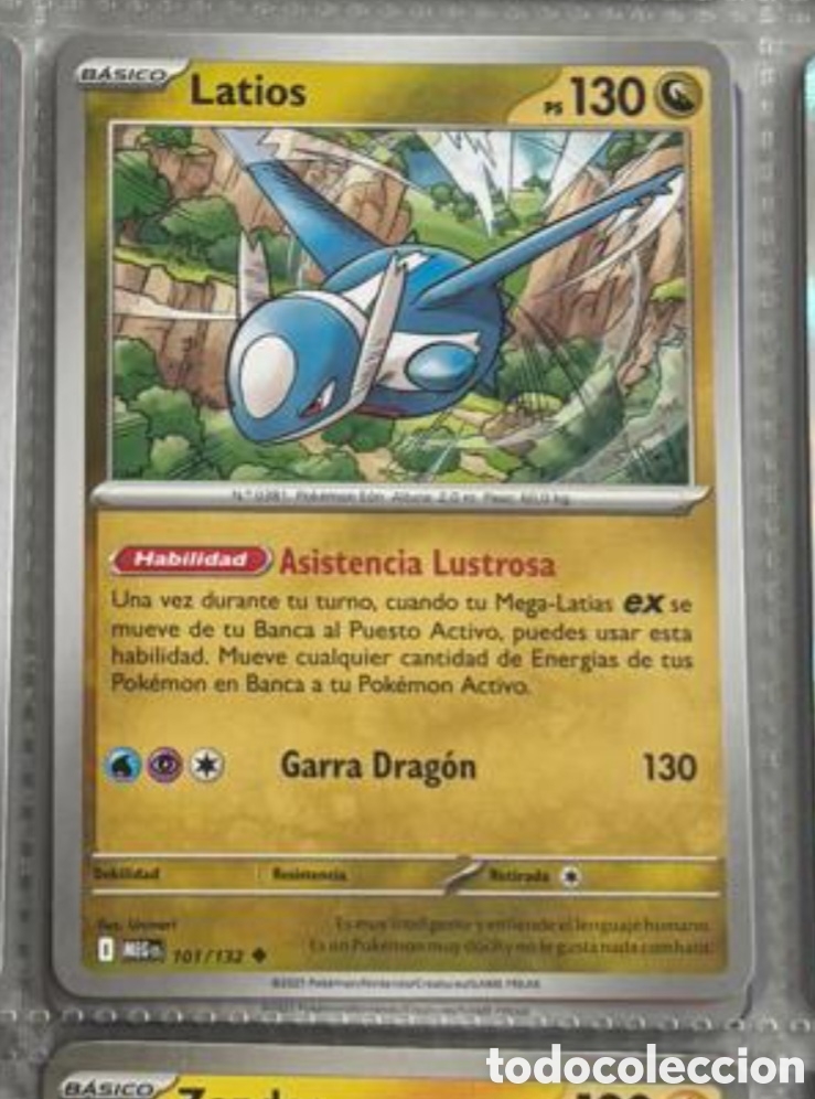 Coleccionismo Cromos antiguos: Pokemon pack legendario TCG LATIOS 101/132