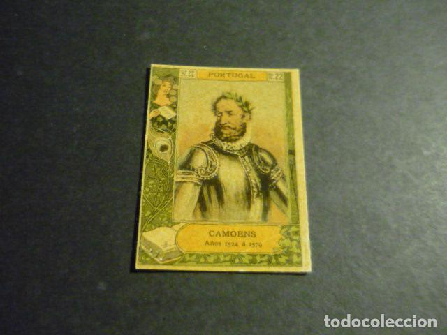 Sammeln alte Sammelbilder: CAMOENS ESCRITOR ANTIGUO CROMO COLECCION CAJA DE CERILLAS