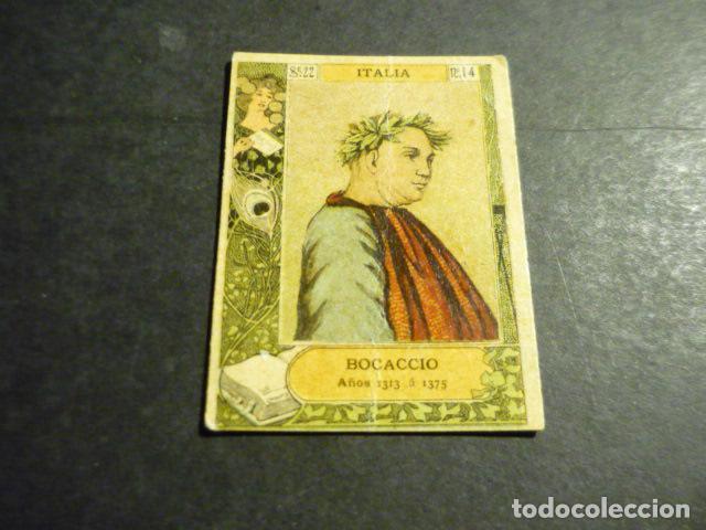 Sammeln alte Sammelbilder: BOCACCIO ESCRITOR ANTIGUO CROMO COLECCION CAJA DE CERILLAS