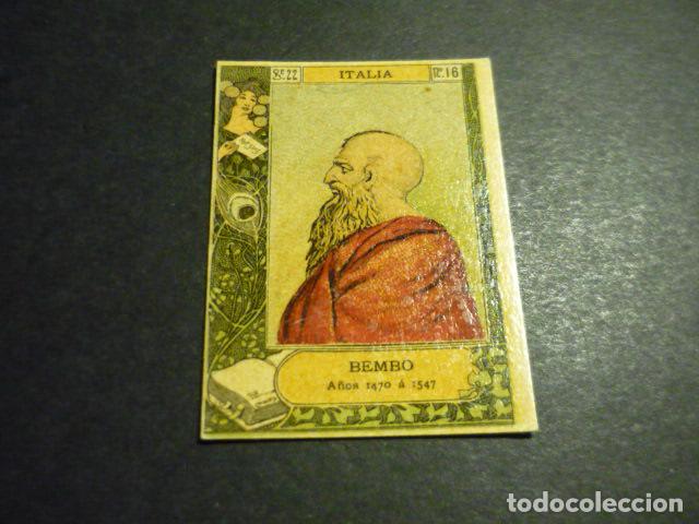 Sammeln alte Sammelbilder: BEMBO ESCRITOR ANTIGUO CROMO COLECCION CAJA DE CERILLAS