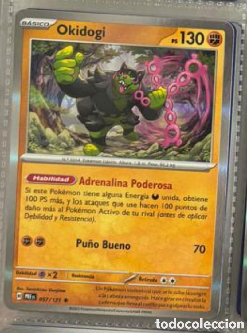Coleccionismo Cromos antiguos: Pokemon pack legendario TCG OKIDOKI 057/131