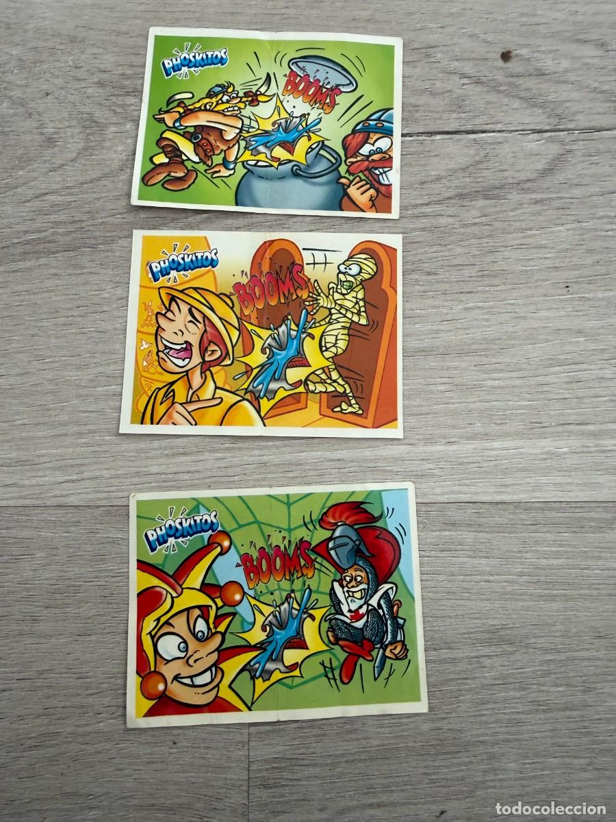 Coleccionismo Cromos antiguos: 3 cromos distintos - Booms - Phoskitos