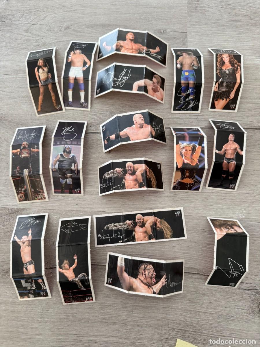 Coleccionismo Cromos antiguos: 17 cromos - Matutano - WWE casi completa