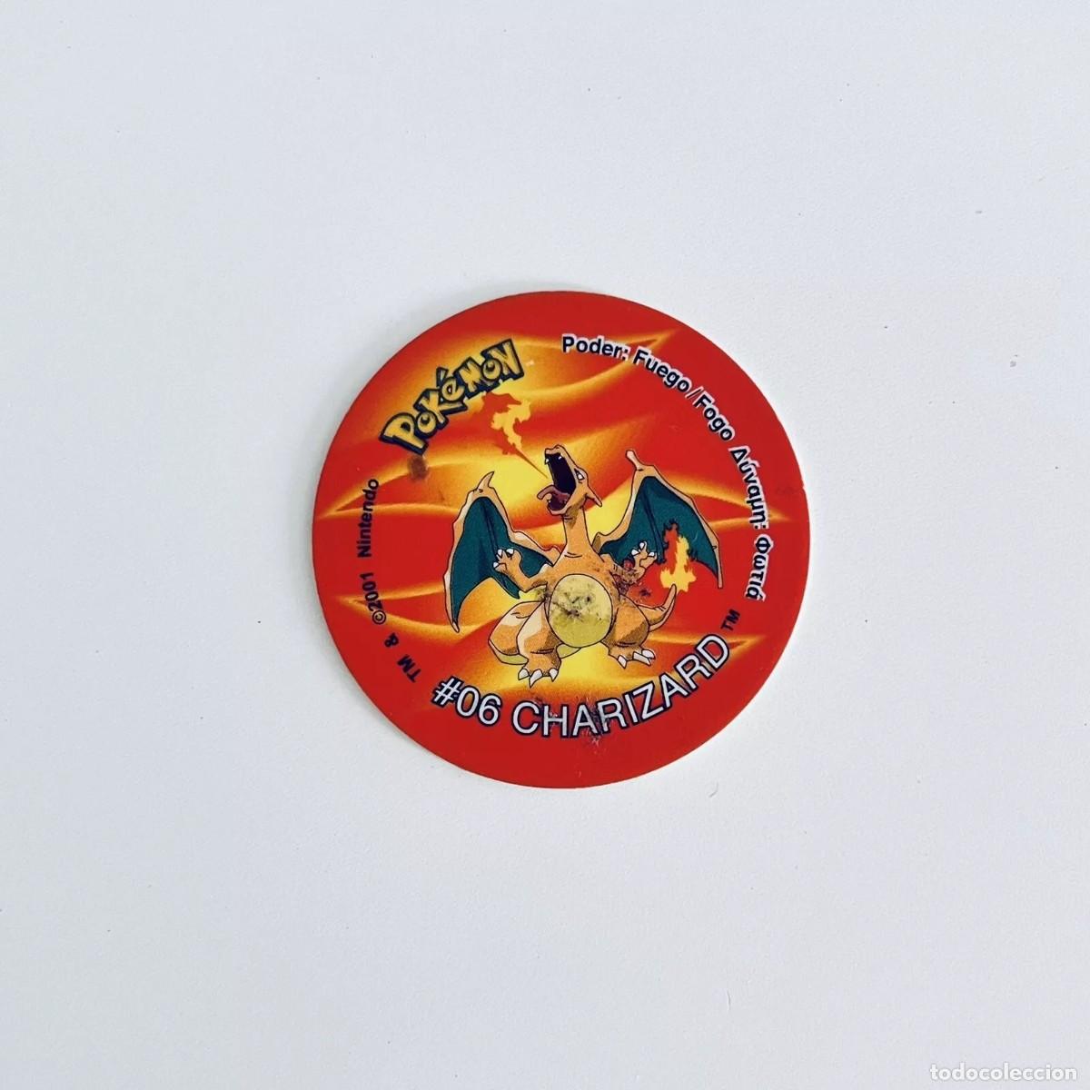 Coleccionismo Cromos antiguos: Tazos Pog Cap Pokemon Tazo 2 Charizard #2 N&ordm; 55 Matutano 2001 genuine original