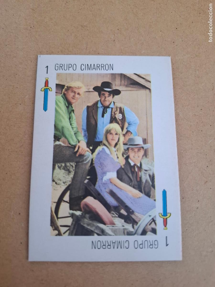 Coleccionismo Cromos antiguos: TELE BANCO - 1 ESPADAS - GRUPO CIMARR&Oacute;N ( REVERSO ROJO )