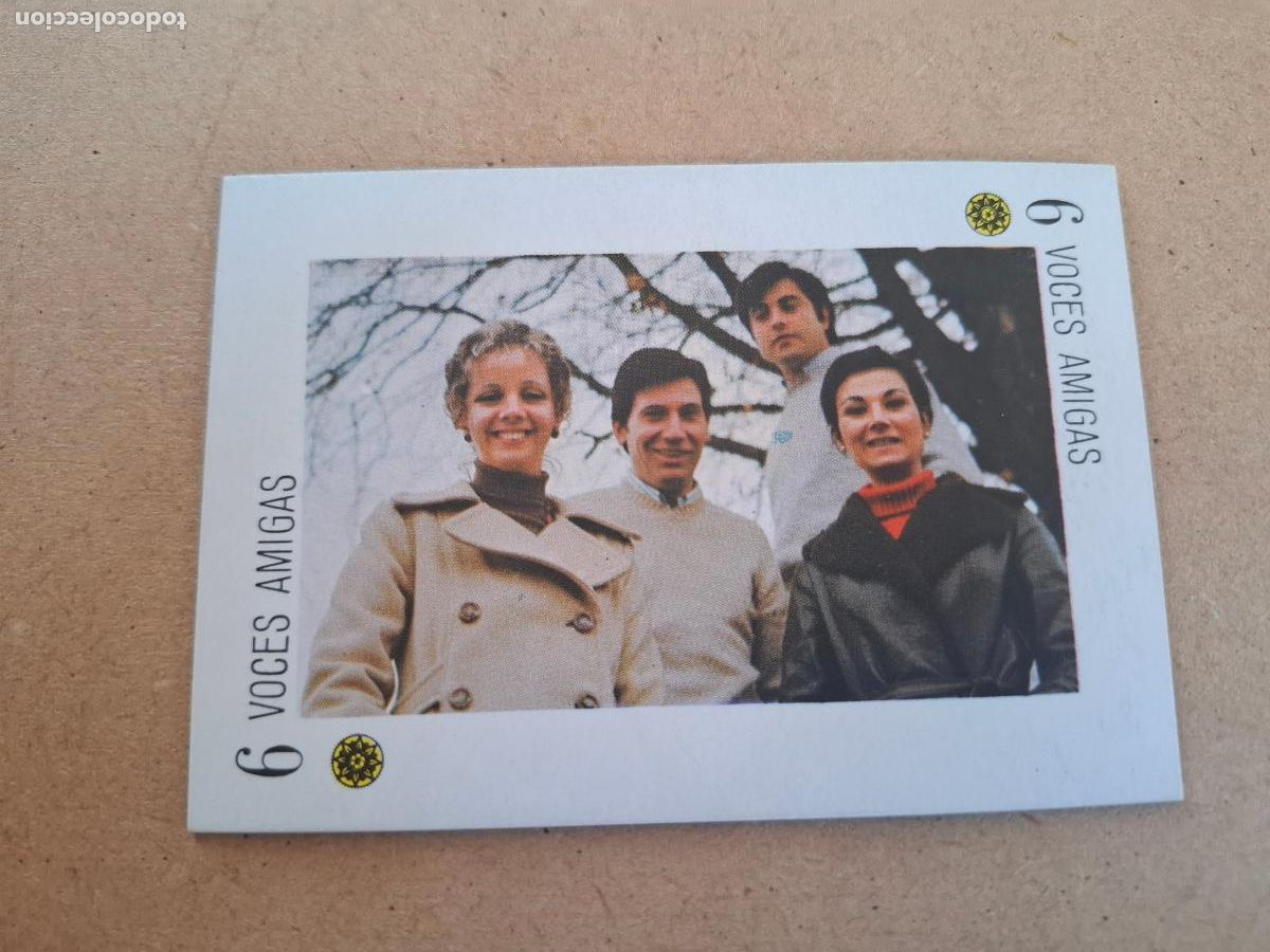 Coleccionismo Cromos antiguos: TELE BANCO - 6 OROS - VOCES AMIGAS ( REVERSO AZUL )