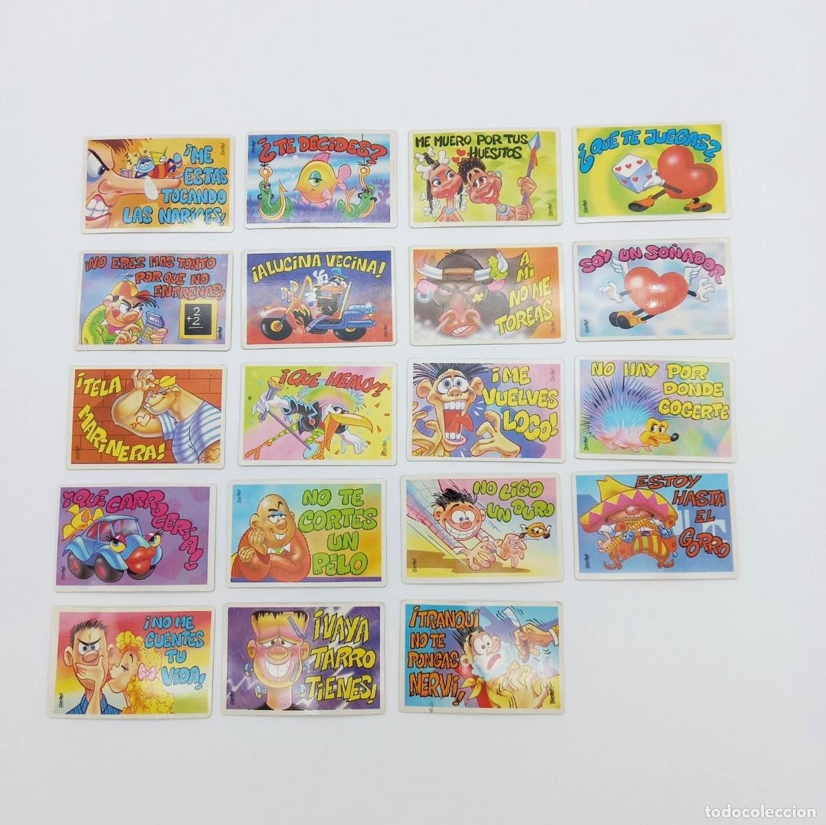 Coleccionismo Cromos antiguos: Lote 19 PEGUITARJETAS II Bollycao a&ntilde;os 90 originales Cromos sin repetir SPAIN