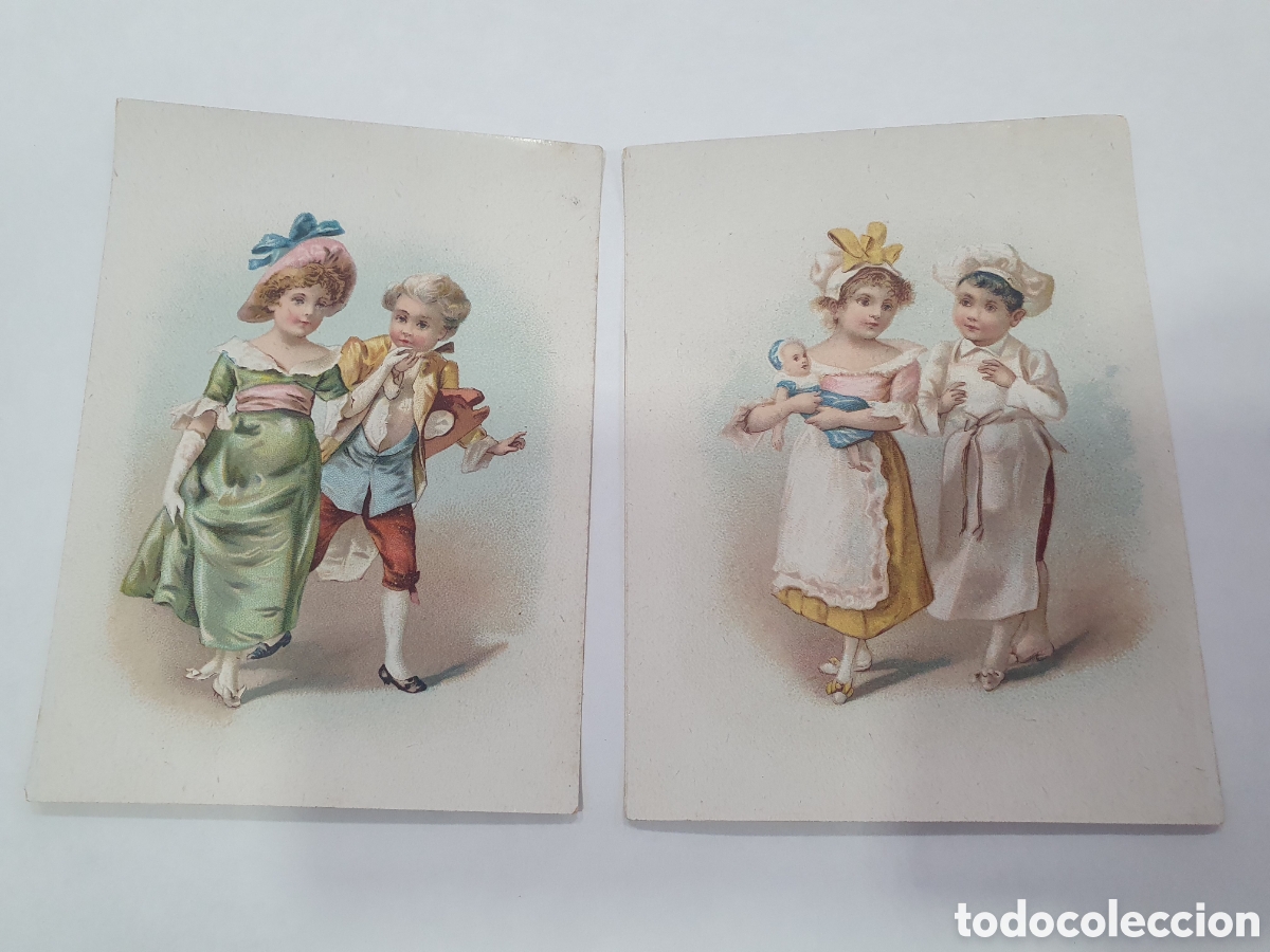 Coleccionismo Cromos antiguos: Pareja de cromos. El heraldo del Ferrol. Chocolates. Luis Rey Castro. (L127)