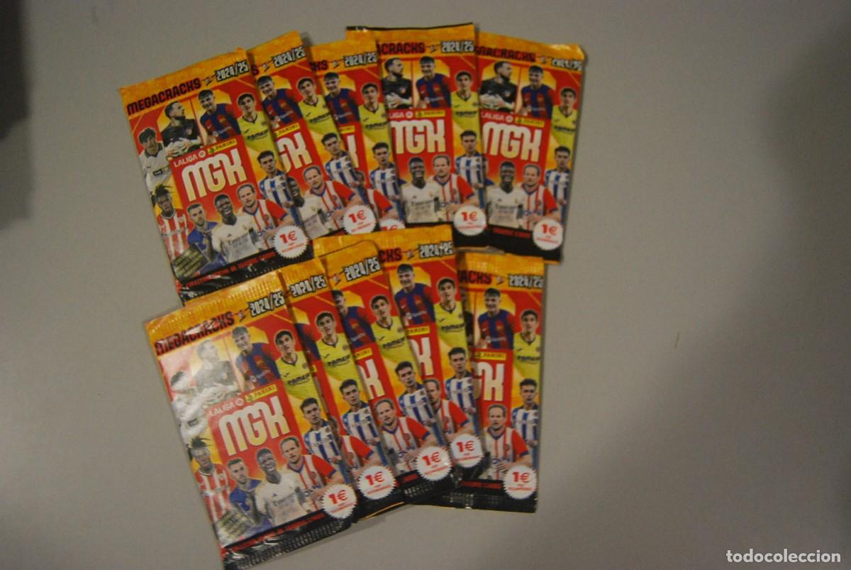 Coleccionismo Cromos antiguos: LOTE DE 10 SOBRES SIN ABRIR MEGACRAKS MGK LIGA 2024-2025 - PANINI
