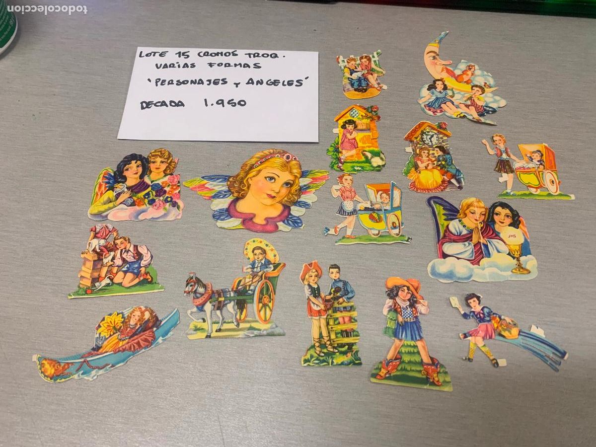 Coleccionismo Cromos antiguos: CROMOS TROQUELADOS / LOTE CON M&Aacute;S DE 300 CROMOS: &Aacute;NGELES, MARIPOSAS, FLORES, CARAS... (VER FOTOS)