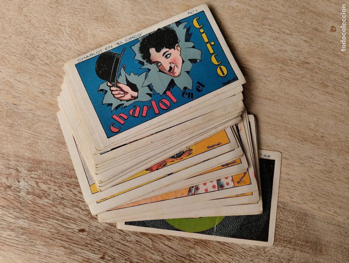 Coleccionismo Cromos antiguos: JHR - COLECCI&Oacute;N CHARLOT EN EL CIRCO, 42 CROMOS COMPLETA