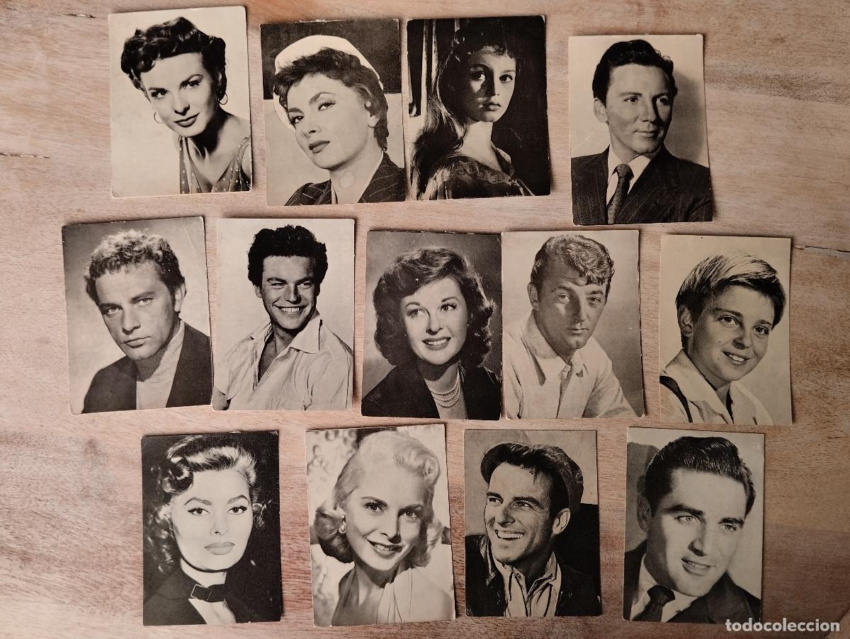Coleccionismo Cromos antiguos: JHR - CINE 13 CROMOS TARJETAS ARTISTAS CINE