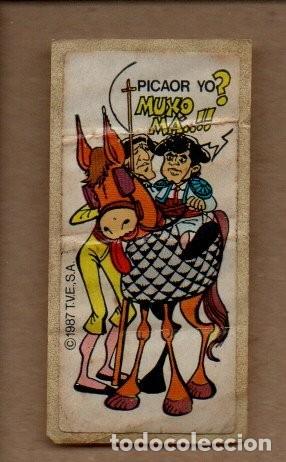 Coleccionismo Cromos antiguos: ANTIGUO CROMO ADHESIVO CHICLE, TVE 1987 - DUO SACAPUNTAS