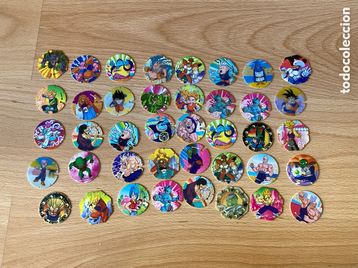 Coleccionismo Cromos antiguos: LOTE TAZOS DRAG&Oacute;N BALL Z ORIGINALES HAY 40